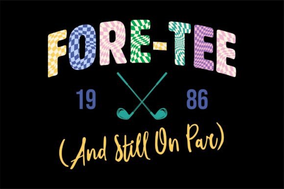 40th Birthday Golf Shirt Fore Tee 1986