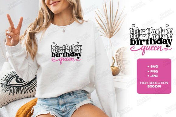 Birthday Birthday Birthday Queen Style Graphics