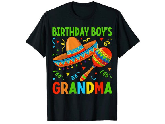 Birthday Grandma Cinco De Mayo T-Shirt Graphics