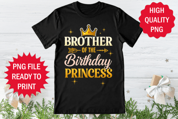 Brother of the Birthday Princess Design: Graphics for T-Shirt Designs