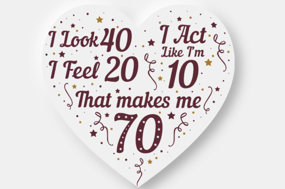 Funny 70th Birthday Decor Gift