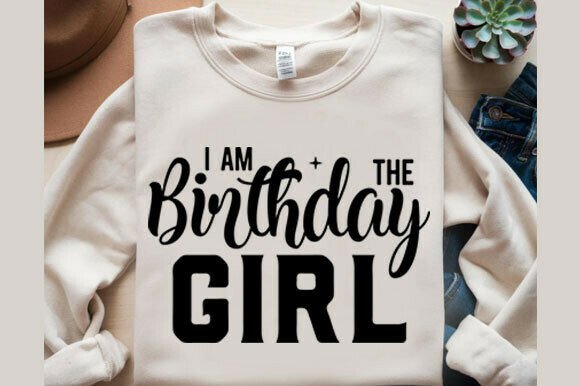 I Am the Birthday Girl Svg Graphics