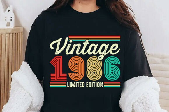 Retro 1986 Birthday Gift Graphics & T-Shirt Designs