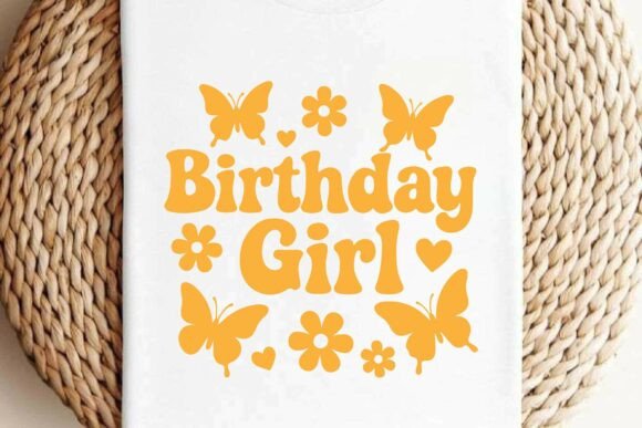 Retro Birthday Girl SVG PNG T-Shirt Graphics